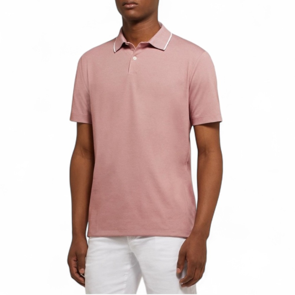 ❣️Theory Men’s Cotton-Blend Piqué Polo T-Shirt Size XXL